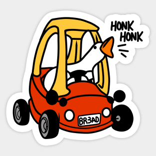 Goose road rage Sticker